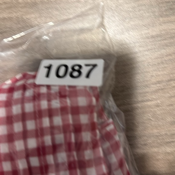 Catherines blouse top 1X plus size Red‎ White 3/4 Sleeve Button Down Shirt 16 18 - Picture 13 of 13